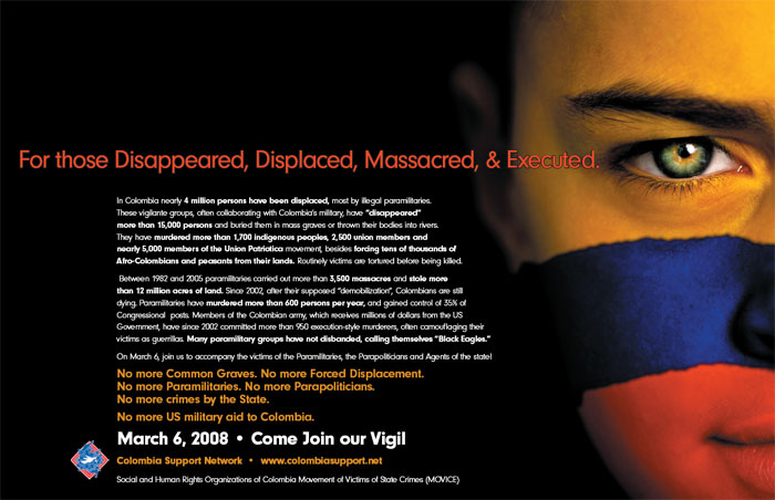 CSN-March 06, 2008 Vigil Poster